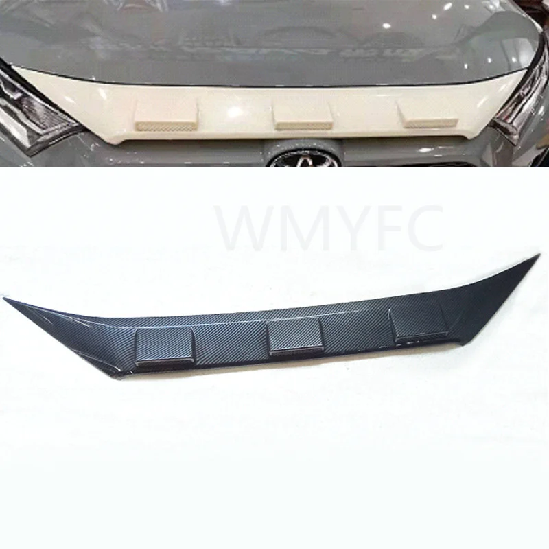 Accessories Front Hood Bonnet Grille Guard Cover Trim Strip For Toyota RAV4 Hybrid Adventure 2019 2020 2021 2022 2023