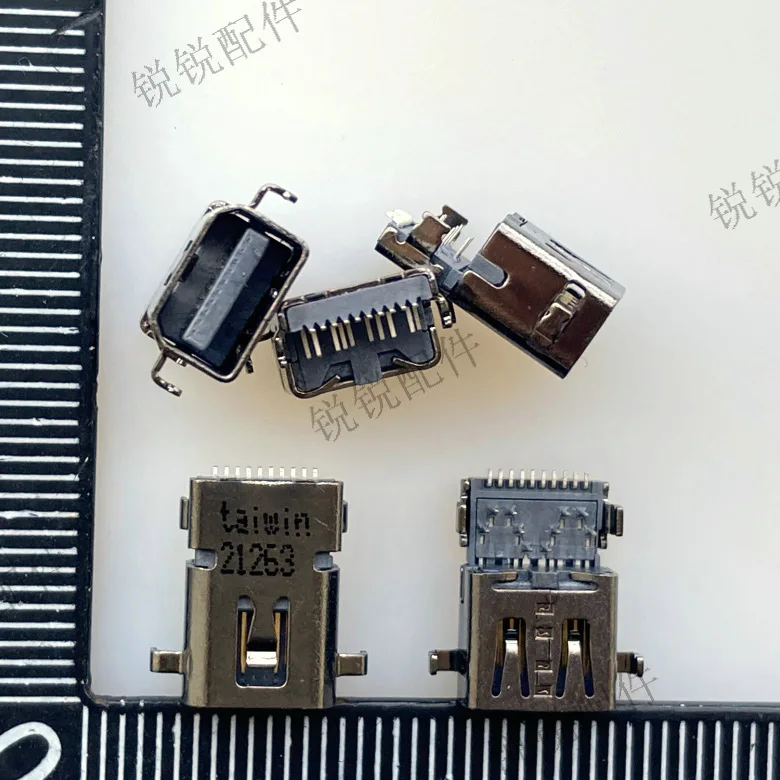 For MINI DP 20P sinking plate female seat SMT + DIP front plug and rear sticker, mini DisplayPort high definition socket