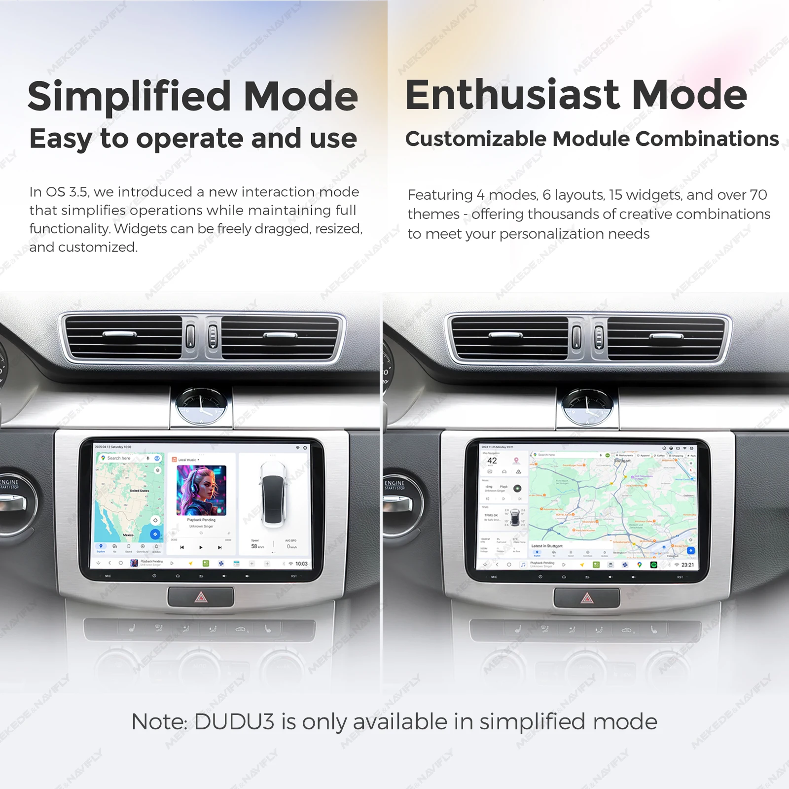 DUDUAUTO DUDU7 9-Zoll Autoradio A7870 Android 13 Kabelloses Carplay 8G 128G für Volkswagen VW Passat 6 7 CC Polo GOLF 5 6 Touran T5 JETTA 2 DIN Multimedia-Videoplayer Intelligentes System 8-Kern GPS-Navigation 4G WLAN Stereo DVD Autoradio BT 2K Bildschirm Haupteinheit – Detail 4