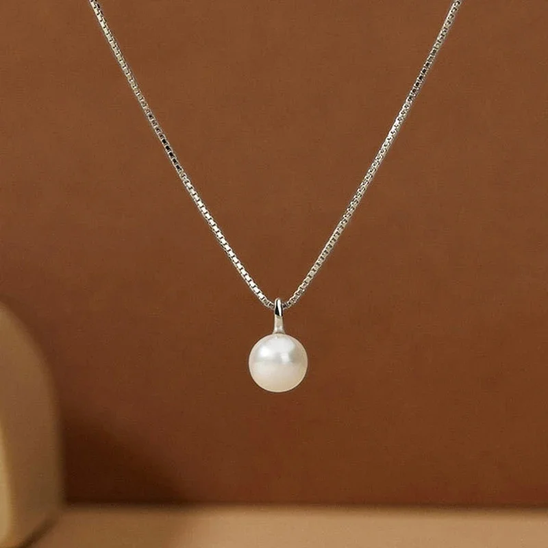 CAOSHI Simple Temperament Simulated Pearl Necklace Female Engagement Ceremony Jewelry Delicate Bridal Wedding Accessories Gift