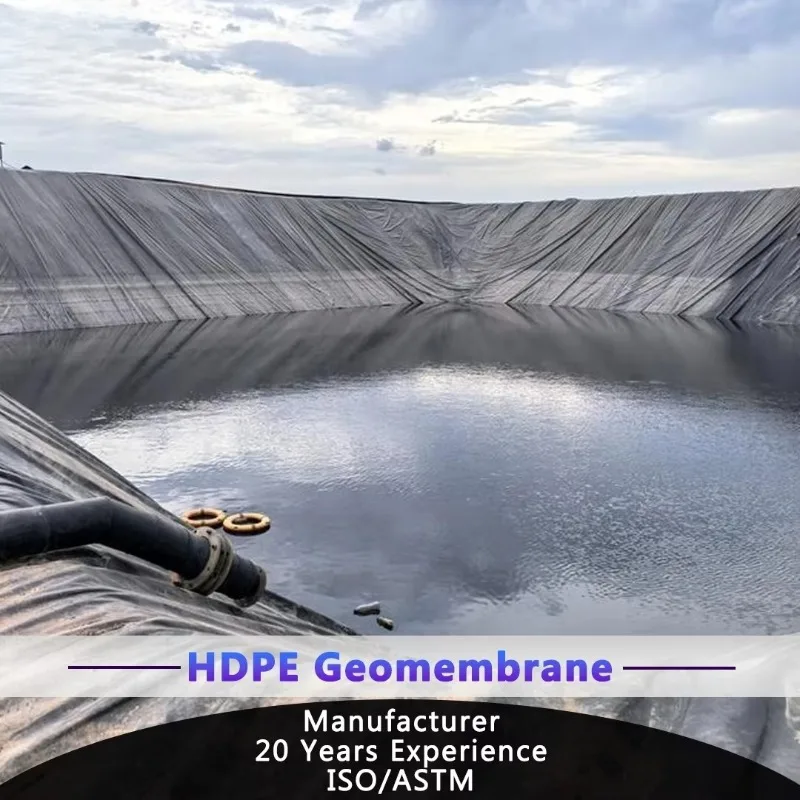 High Strength HDPE Geomembrane Waterproof Liner for Fish Pond Reservoir Mining Landfill and Biogas Projects Worldwide