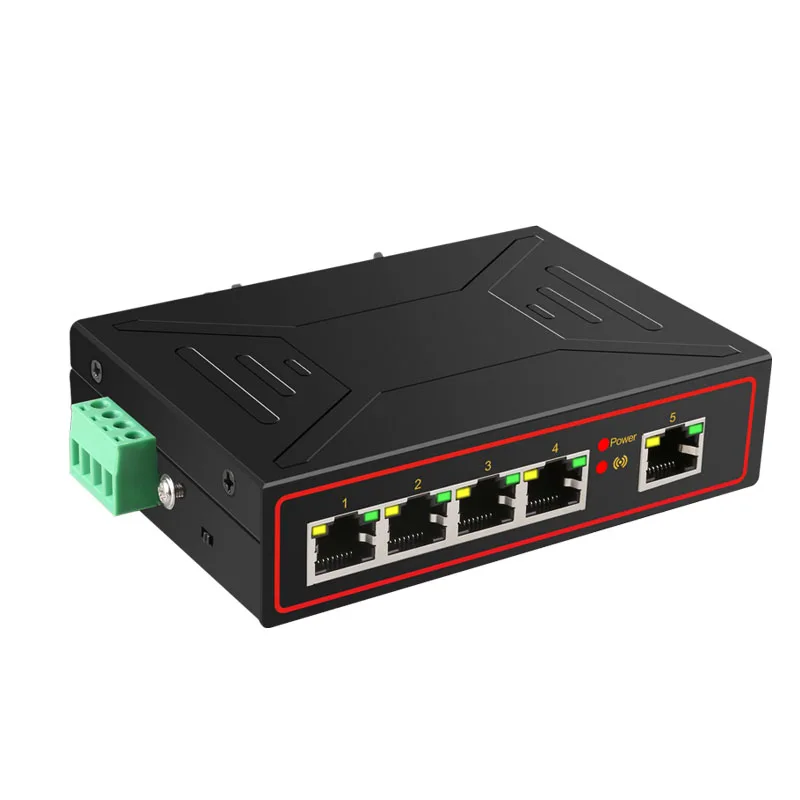 게임 산업용 네트워크 스위치 10/100mbps RJ-45 LAN 어댑터 변환기 인터넷 분배기 어댑터 도킹 스테이션 RJ45 허브 레일 유형