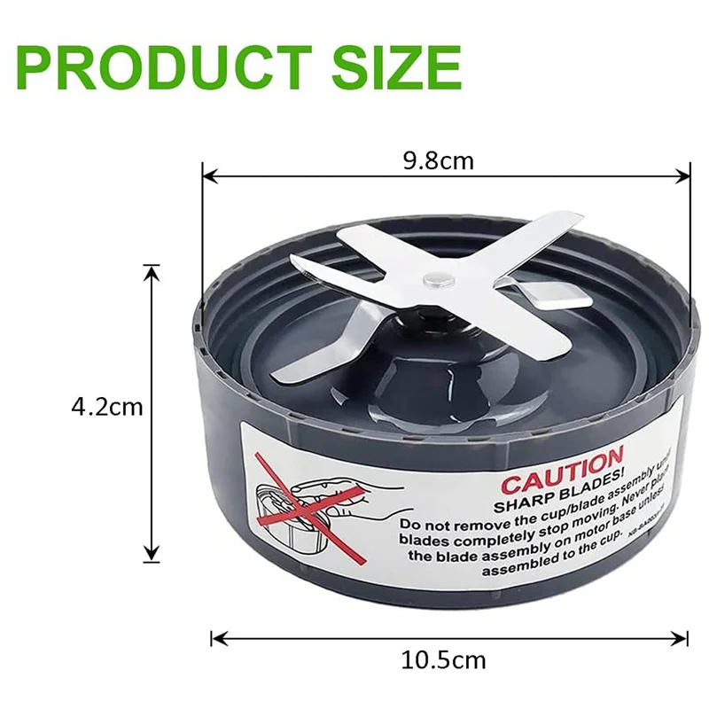 شفرة مستخرج ABZA-2X مناسبة لسلسلة شفرة نوتري بوليت 600 وات / برو 900 وات لشفرة خلاط نوتري بوليت