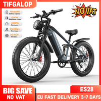 TIFGALOP Electric Bicycle 1000W Motor 48V18AH Top Speed 32mph Adult E- Bike 26'' Fat Tire Mountain Off Road Electric Bike ES28