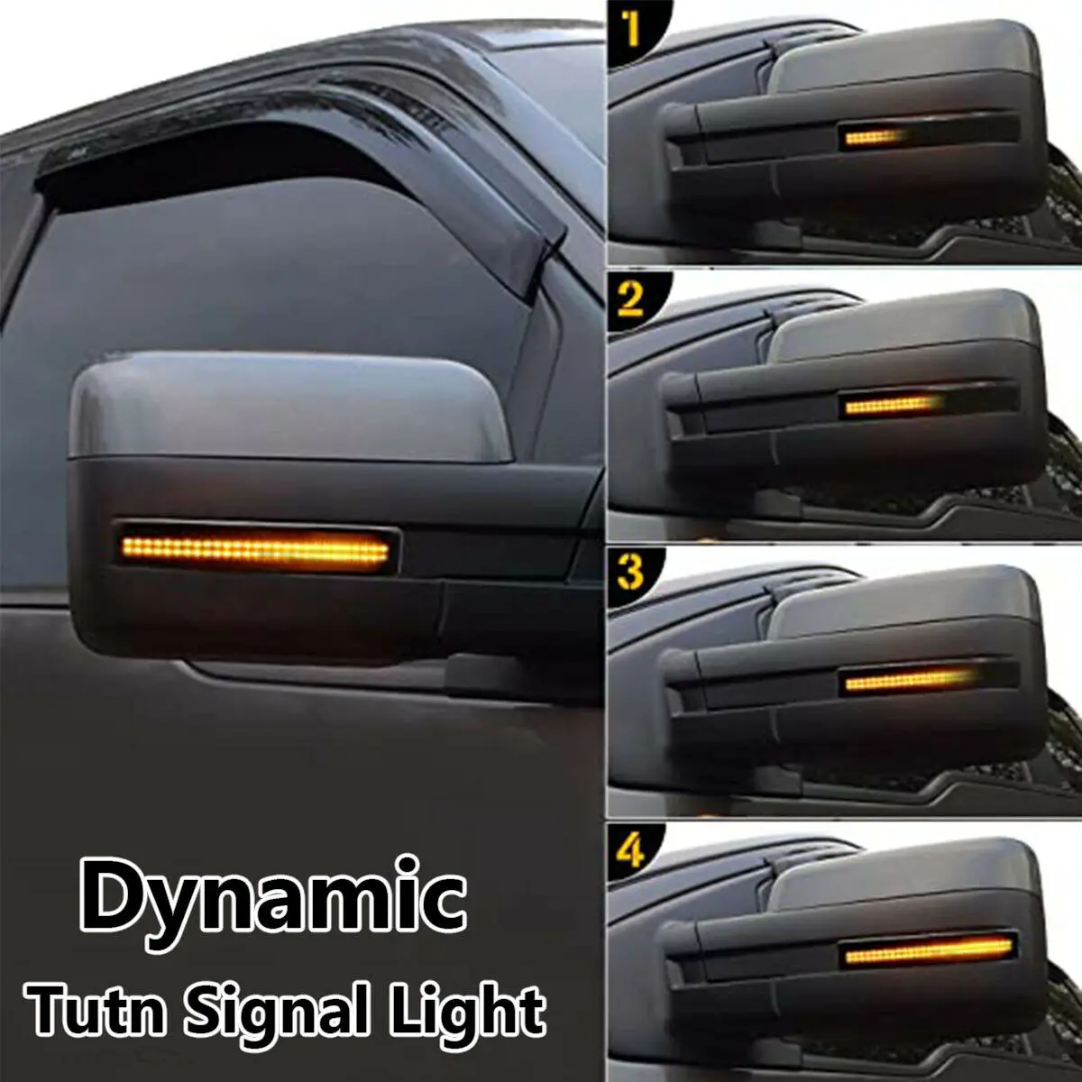 Auto LED Dynamische Richtingaanwijzer Achteruitkijkspiegel Zijspiegel Licht voor Ford F-Serie F-150 F150 2009-2014 SVT Raptor