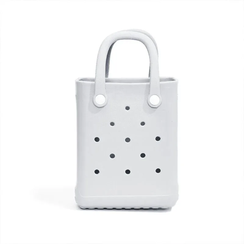 Beach Tote Bag Picnic Storage Baske Summer Women Travel Handbags Fashion Shopping Bag Rubber EVA Waterproof Purse Hot in Stock