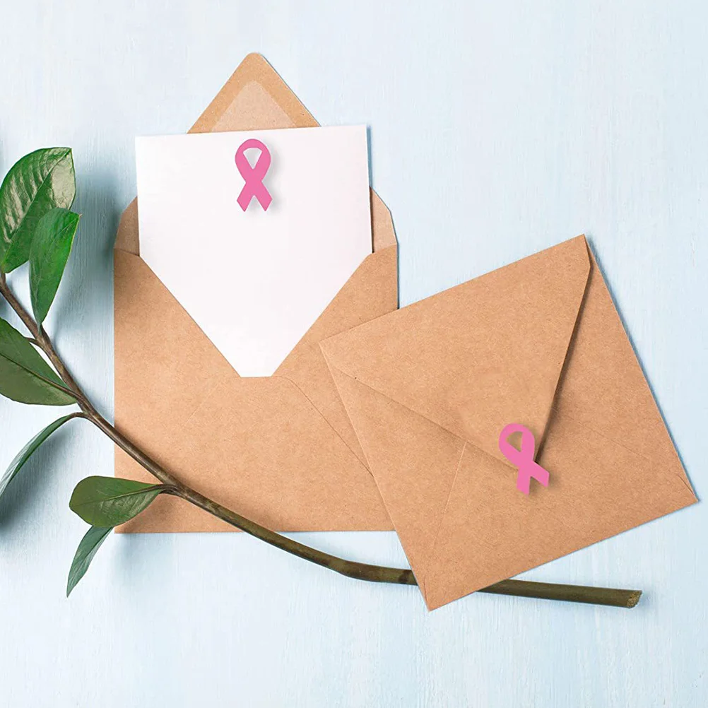 320 pezzi di decalcomanie a nastro rosa adesivi per la consapevolezza del cancro al seno decorazione fai da te per forniture per feste di benessere pubblico