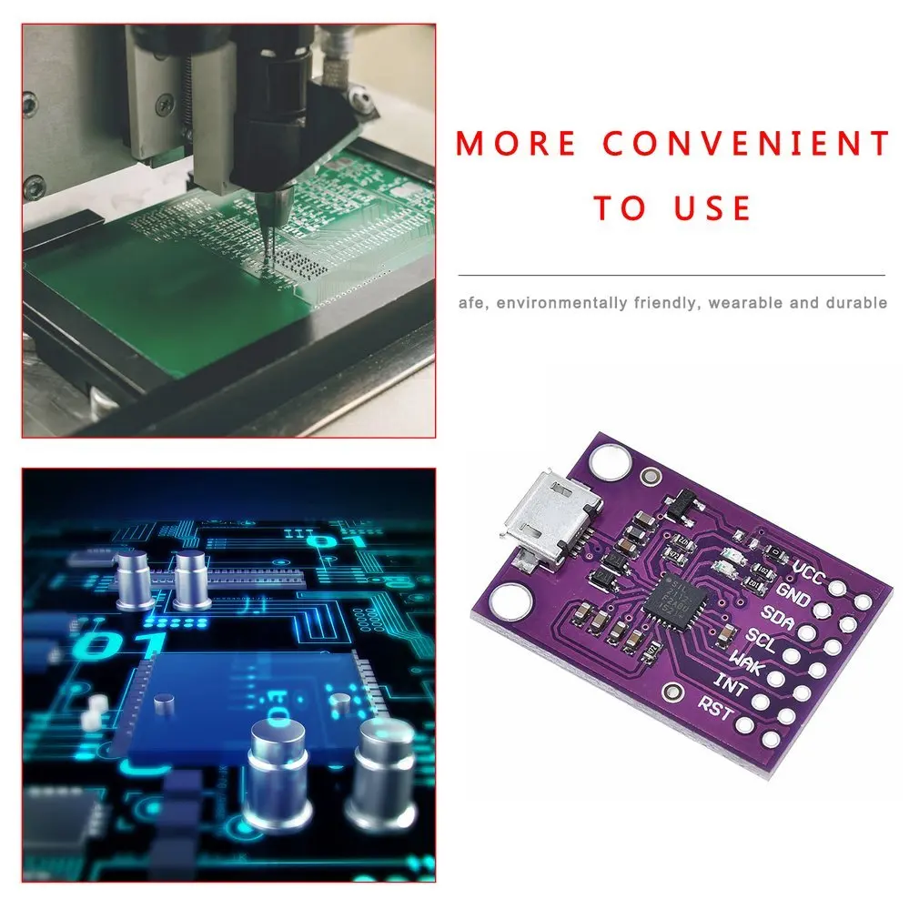 CJMCU-2112 CP2112 Evaluation Kit for the CCS811 Debug Board USB to I2C Communication Module Purple Color Dropshipping Wholesale