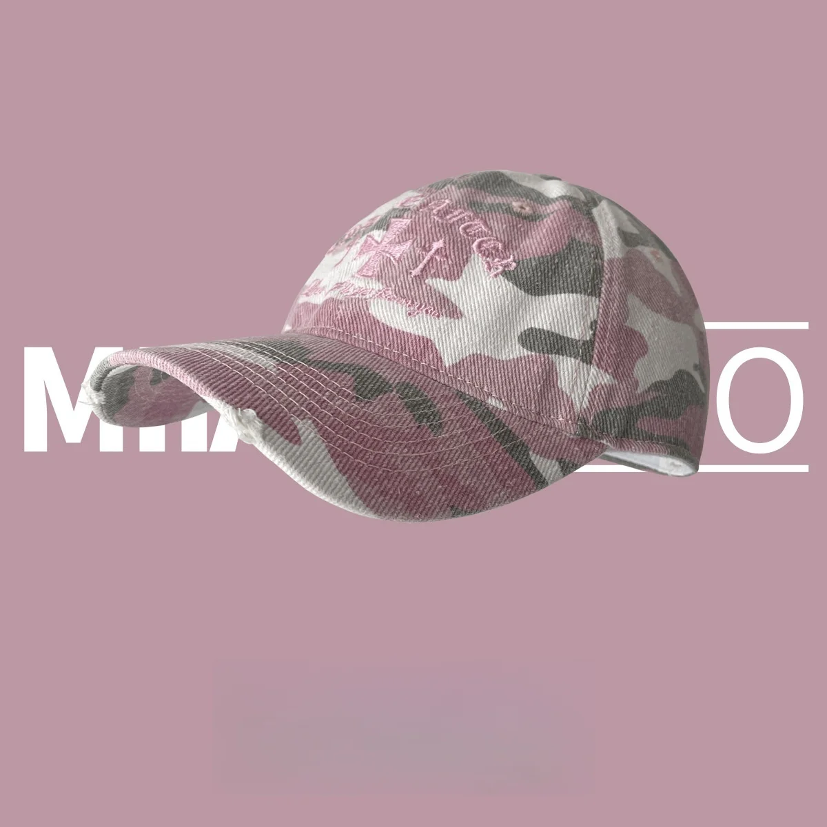 Gorra de béisbol de camuflaje con punto de cruz antiguo Retro para hombres y mujeres, cara a juego, pequeña, nueva gorra de béisbol informal suave para el sol