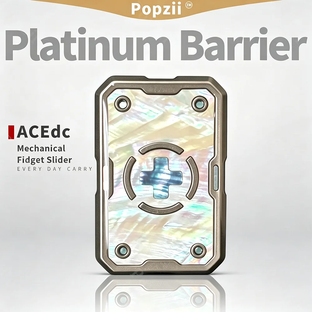 ACEdc Original Platinum Barrier Fritillary Fidget Slider Fidget Toys Adults Stress Relief Toy Anxiety Relief Gadgets Anxiety Toy