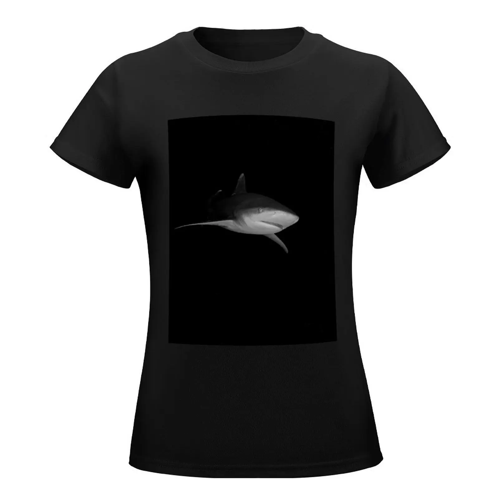 Inquisitive Oceanic White Tip Shark in the Bahamas T-Shirt plus size tops cute tops tops Women