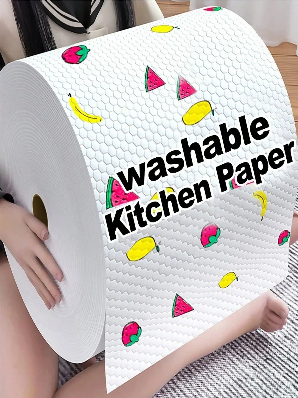 Dual Use Household Cleaning Cloths Kitchen Cleaning Paper Absorbent Non-Stick Dedicated Slouchy Disposable Dishcloth