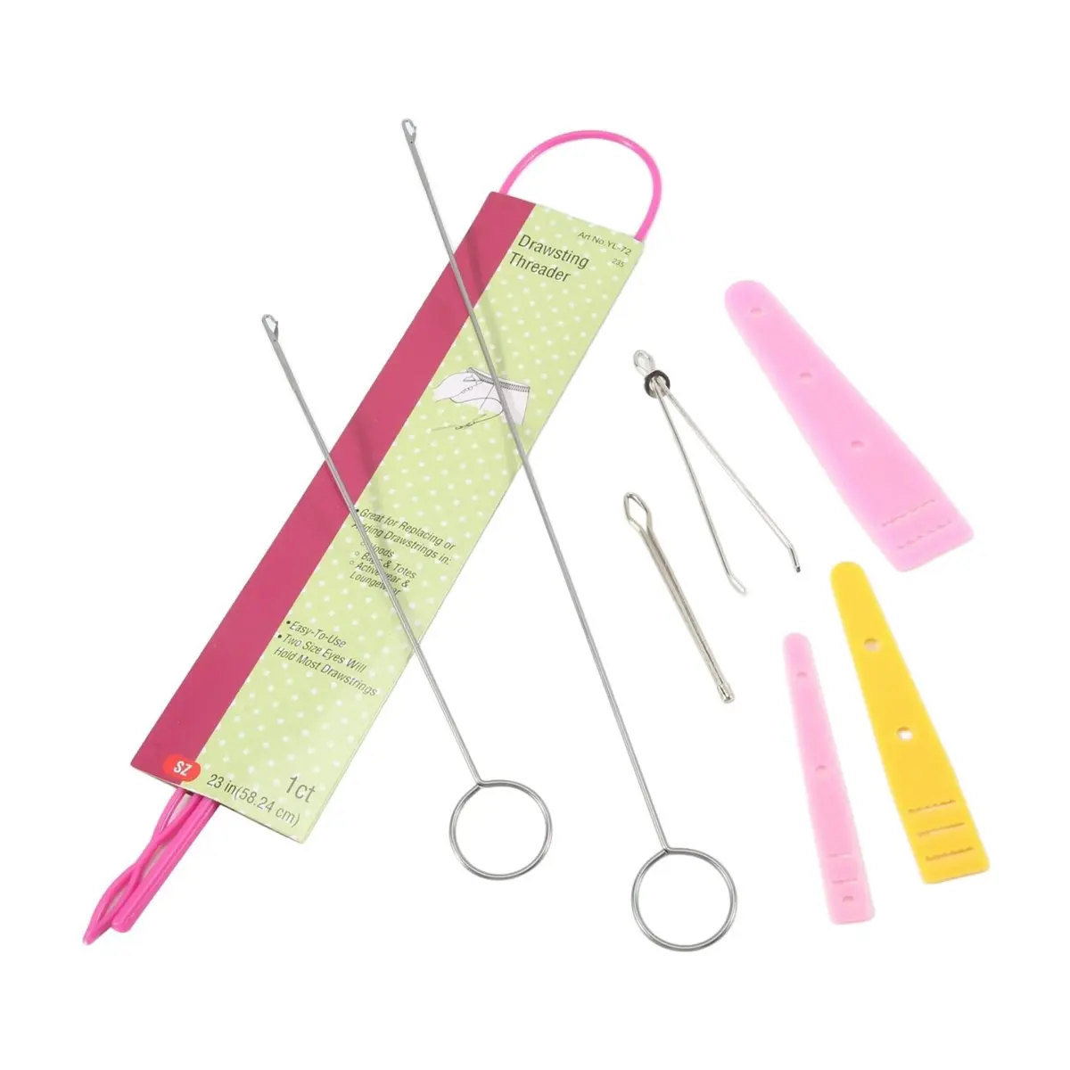【POPULAR PICK】8 Pcs Flexible Drawstring Threader Tool Set Sewing Loop Turner for Jackets, Coats, Pants, Hoodies & Sweaters