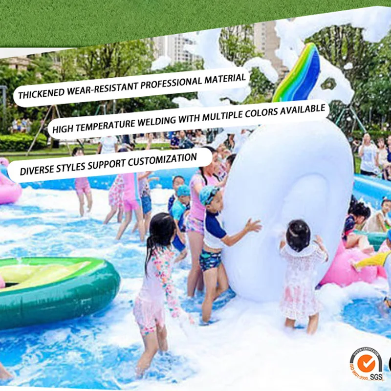 Grandi strutture di divertimento estive portatili dei produttori di parchi acquatici gonfiabili per piscine gonfiabili a colori galleggianti mobili per bambini