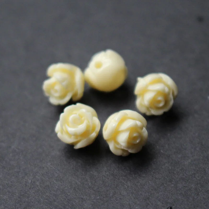 20pcs/Lot 8mm Artificial coral Beads Multi-color Cabochon Rose Fashion Beads  for Jewelry Bracelet Earringmaking DIY accessoires