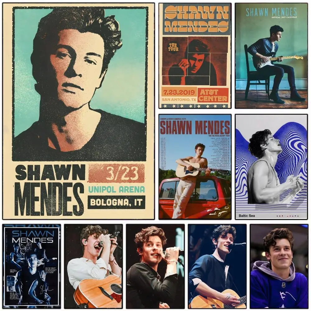 Modern Romantic Singer S-Shawn Mendes Poster Wall Art Print Decorative Mural Home Decor Gift Unframed