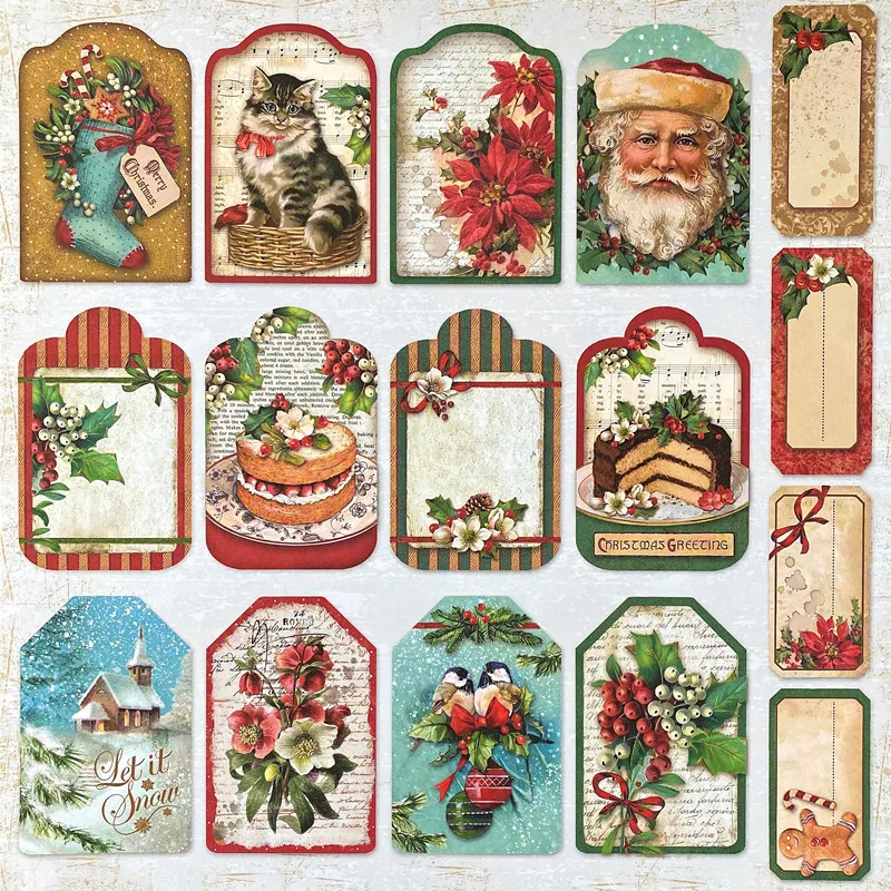 Santa Gingerbread House Christmas stickers/Scrapbooking Stickers /Decorative Sticker /DIY Craft Photo Albums