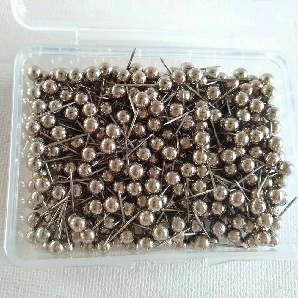 800pcs Round Head Map Flag Push Pins Tacks Stainless Steel Shaft Premium Material Multi Colored Flags Ideal For Office Home Use