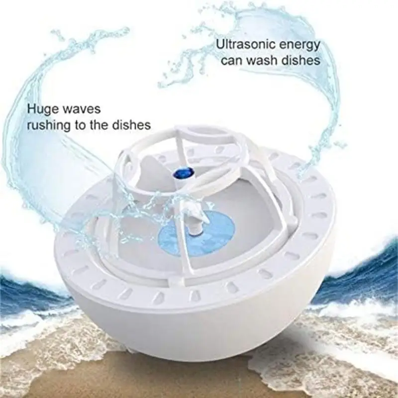 D0AB Plastic USB Dishwasher Blue Mini Portable Ultrasonic Dishwashing Machine