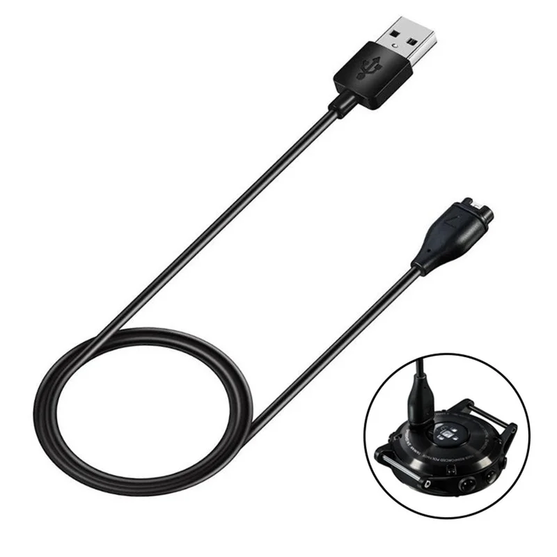 Charging Cable for Garmin Forerunner 255 955 Charger 4s 935 USB Dock 945 245 Fenix 7 7S Charger 5 5X Plus 6 6S Plug Cover Case