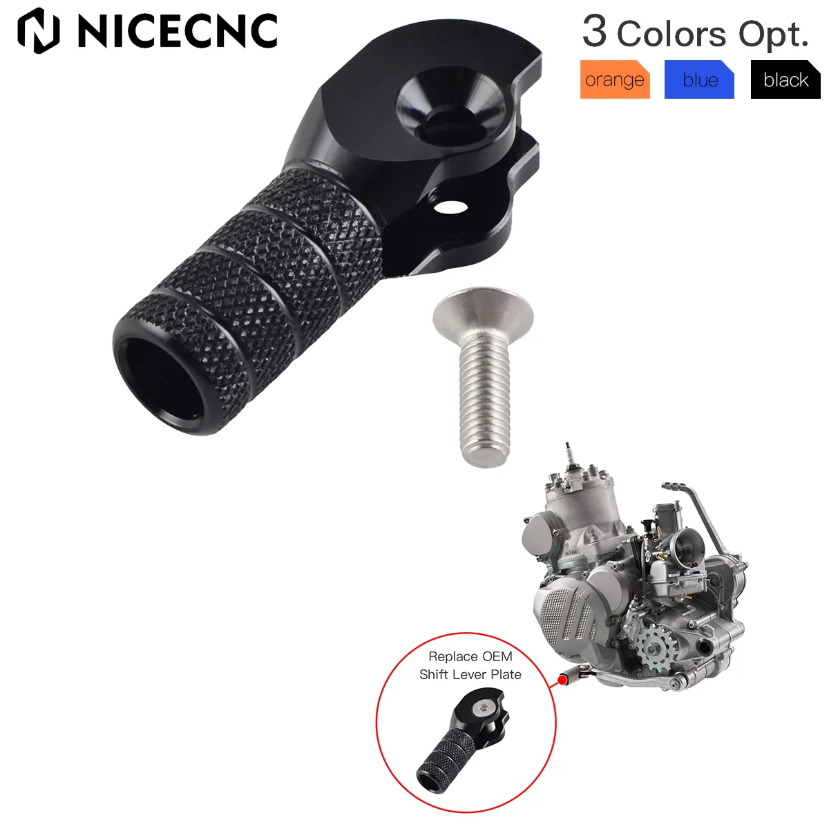 NICECNC Aluminum Motorcycle Gear Shift Lever Tip For Husqvarna TE300 TE250 TC FC TX FX TE FE 125 250 300 350 450 501 2017-2022