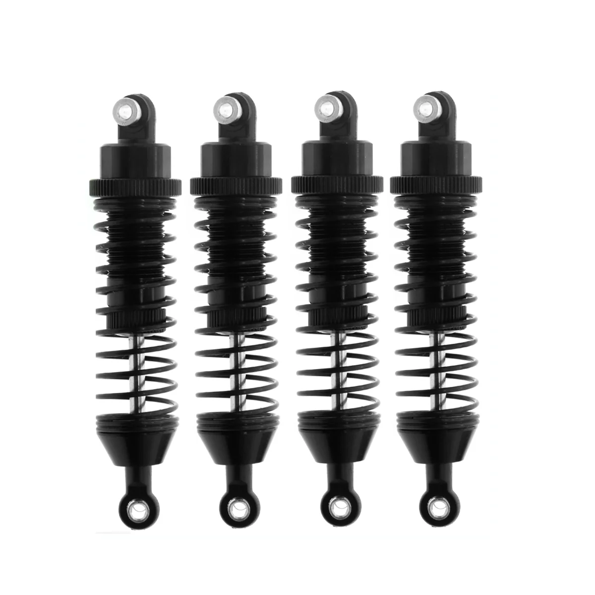 4Pcs 85mm Metal Shock Absorbers Damper for Redcat Gen8 Gen 8 Scout II 1/10 RC Crawler Car Upgrade Parts,Black