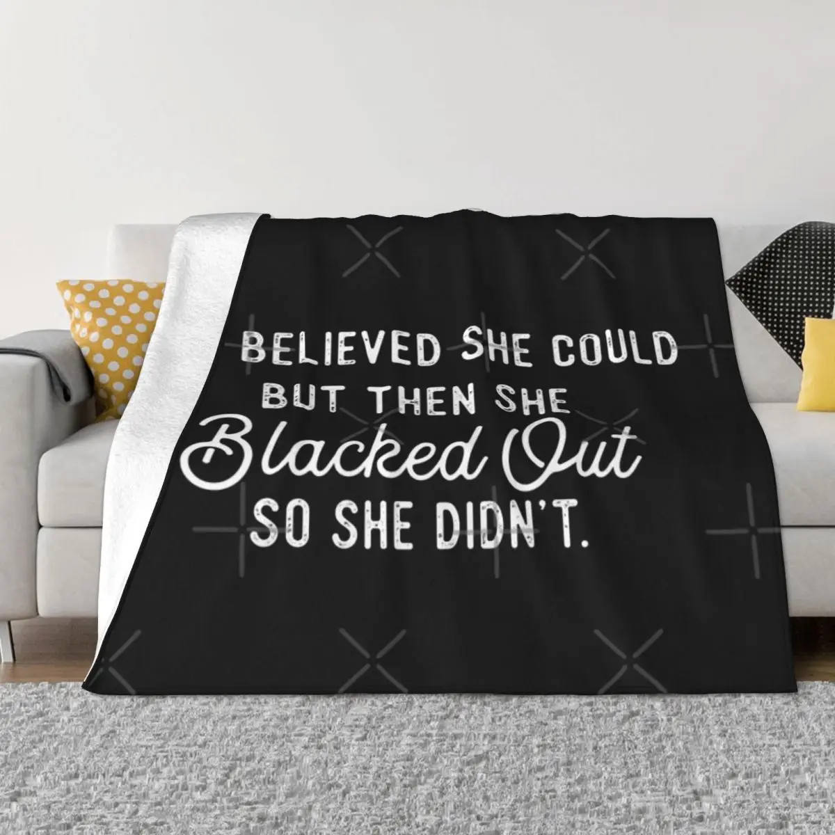 She Believed She Could But Then 2 Quilt Bed Blankets Winter Blankets Home And Decoration Throw Blanket