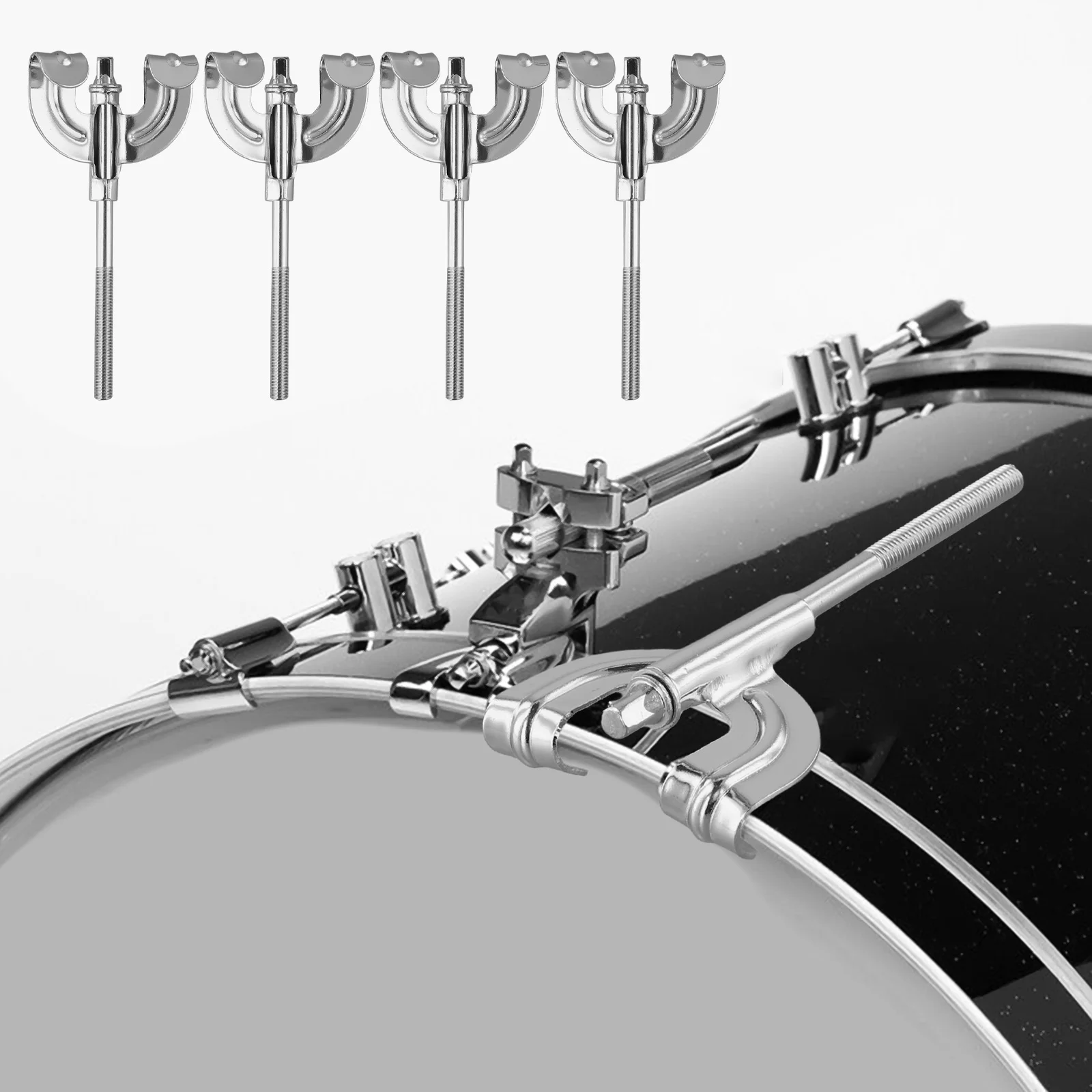 Drum Kit Drum Hardware Drumming Performance User-Friendly Installation Compatible With Standard Lug Casings For Drum Sets