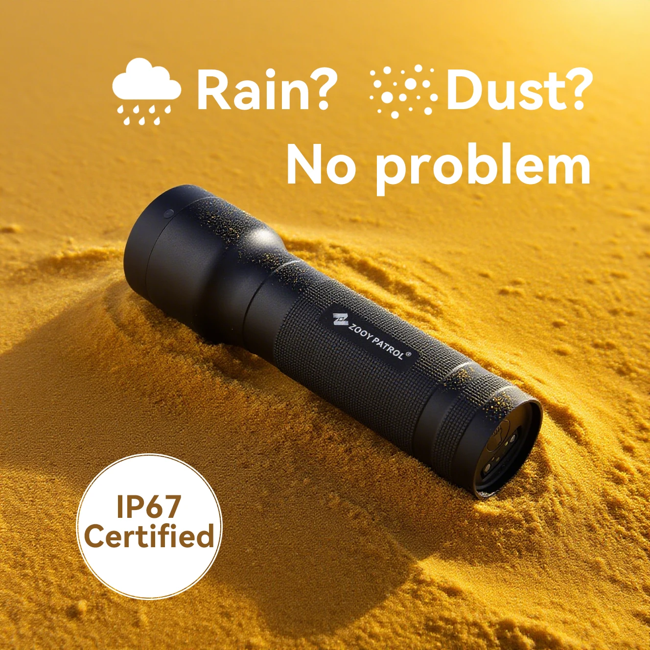ZOOY Z-6600T RFID Guard Tour System with Flashlight, Impact Record, IP67 Waterproof, for Security Patrol