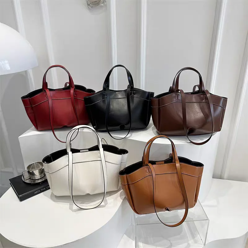 

Women's Pu Leather Handheld Underarm Bag High-grade Commuter Shoulder Tote Bag, Versatile Large Capacity Purse For Work & Travel