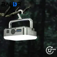 BALDR Solar Camping Lantern Waterproof IPX6 SMD USB Rechargeable Outdoor Hanging Portable Fill Light Work Maintenance Lighting