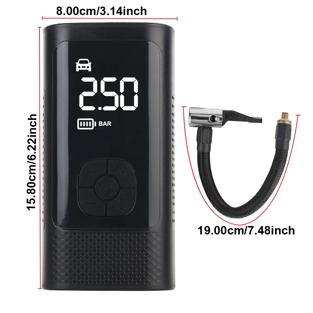 Tire Inflator Car Tires Fast Inflation Cars Tires Air Compressor Air Compressor Cordless Inflation For Bike Car Ball Motorcycle