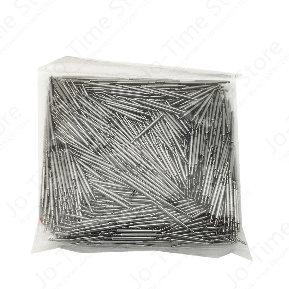 1000 pezzi barre a molla in acciaio inossidabile diametro 1.3mm 8mm-24mm cinturino cinturino strumenti di riparazione perni 304L per accessori per orologi