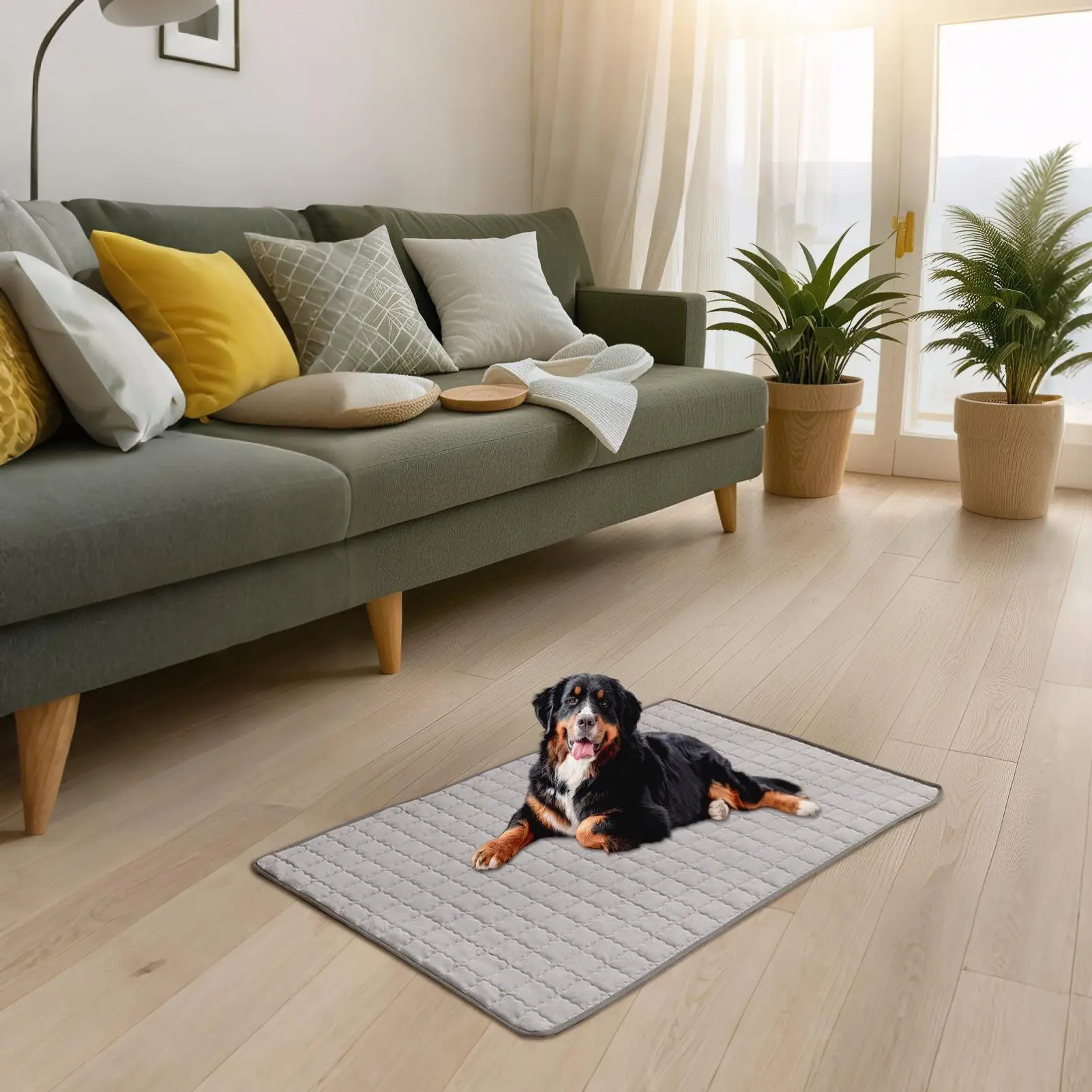 

Pet Cooling Mats For Dogs Cat Cooling Mat Waterproof Non-Slip Breathable 27X19Inches For Puppy Kennel Outdoor Backyard Crate