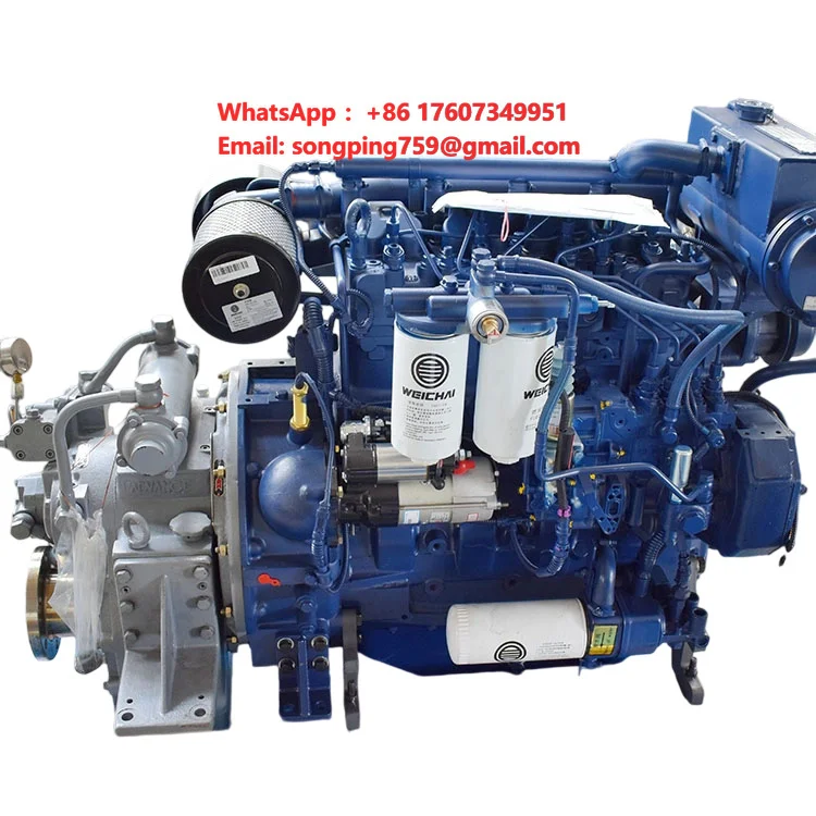 Marine Engine Inboard Engine 2100rpm WP4C102-21 Chinese Brand Suitable for Small Fishing Boats Low Fuel Consumption