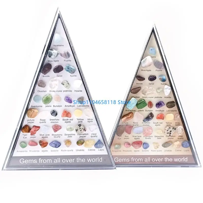 Crystal Agate Mineral Set for Jewelry Making and Decorative Stone Arrangements