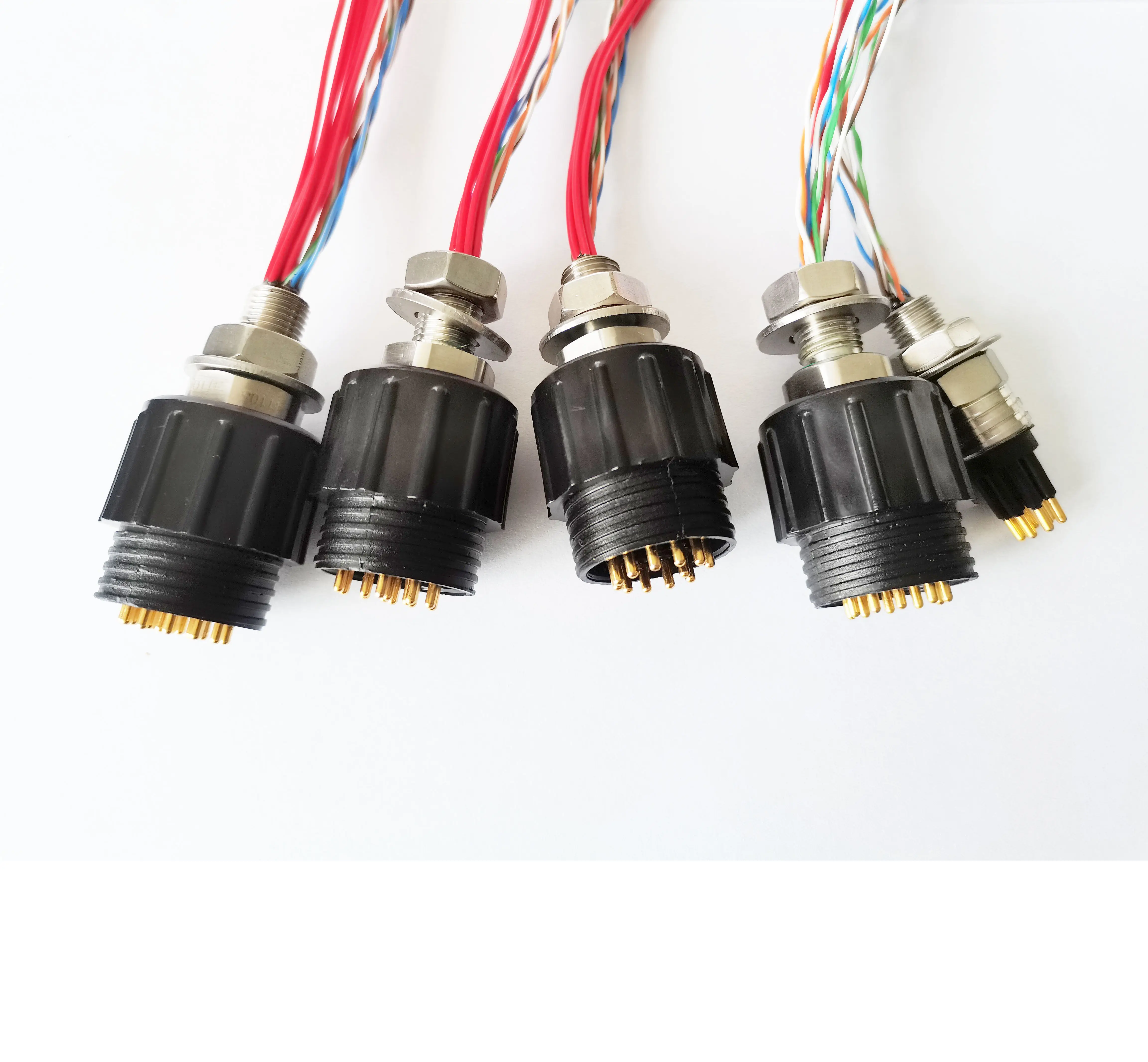 IP68 Waterproof RJ45 CAT6 Ethernet Connector Watertight Deep Sea Underwater Signal Transmission Hybrid Power Cable Plug