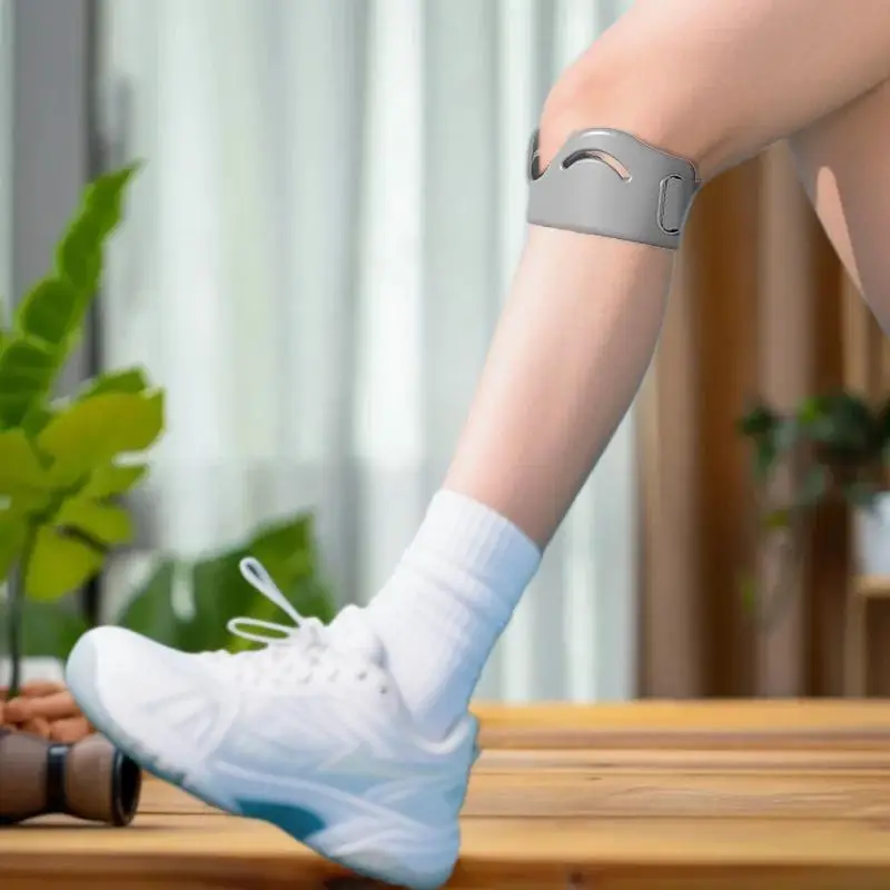 Breathable Knee Protector with Adjustable Silicone Tendon Straps; Two-piece Elastic Patella Stabilizer.