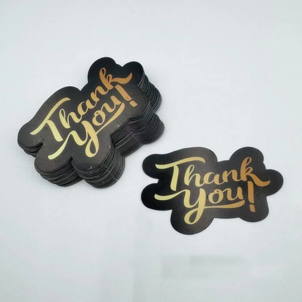 150Pcs Thank You Cards Black Gold Unique Small Business Retail Customer Appreciation Notes Thank You Cards Appreciation Card