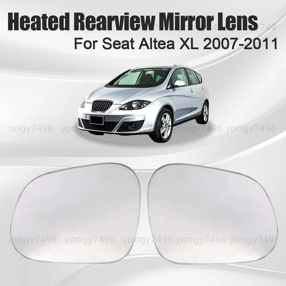 

Car Wide Angle Replace Heated Rearview Mirror Lens For Seat Altea XL 2007 2008 2009 2010 2011 Cars Accessories Mirrored Glass