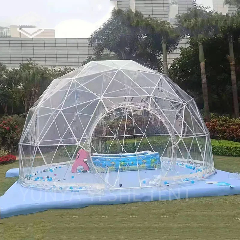 Transparent Dome Starry Sky Restaurant Tent Bed And Breakfast Outdoor Garden  Thickened Steel Material