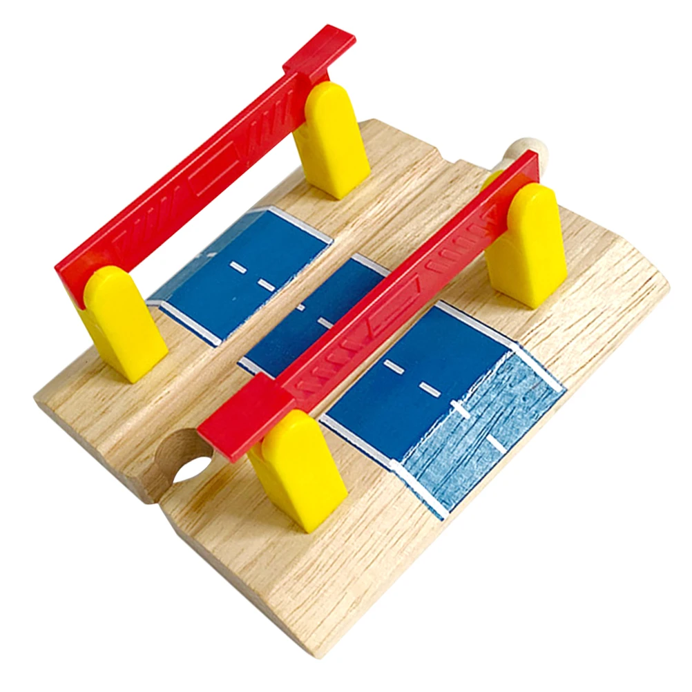 حاجز درابزين مسار القطار DIY محاكاة كتلة طريق السكك الحديدية ألعوبة زخرفية تطوير المهارات الحركية الإبداعية #2