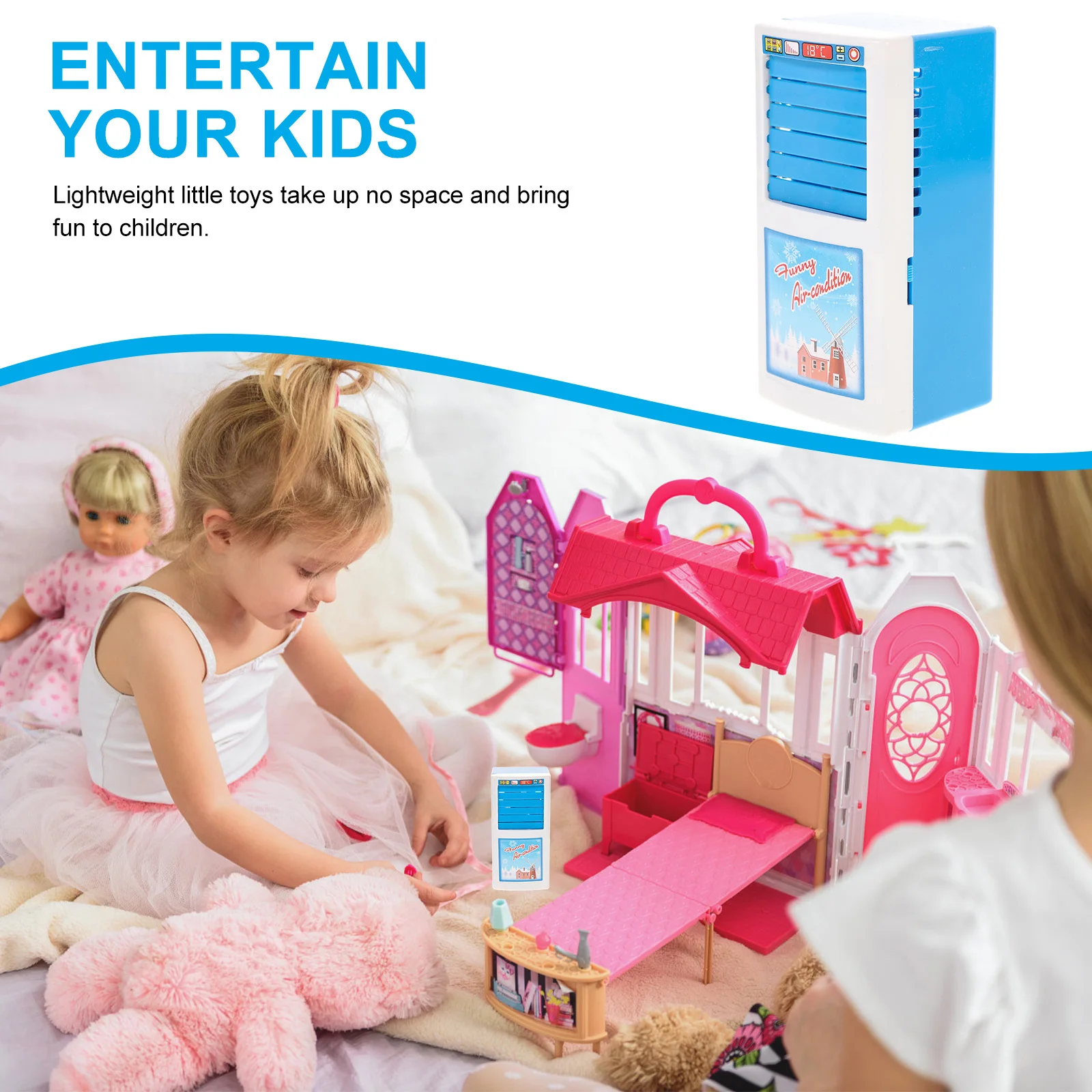 

1Pcs Lightweight Simulation Mini Plastic Air Conditioner Educational Household Appliance Plaything Kids Gift Kid Toys