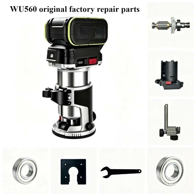 WU560 Trim Router Original Repair Parts for WORX DIY Modify Accessories Household Repair Parts Depth Bracket Square Baseplate