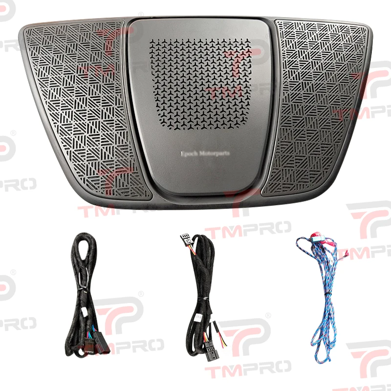 Para bmw g05 x5 g06 x6 g07 x7 centro de elevação alto-falante luz ambiente led 11 cores brilho chifre áudio capa