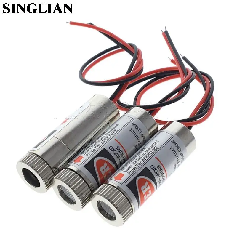 Straight/Cross/Dot Laser Head Laser Tube Laser Module 650nm 5mW Red Laser Head With Lead Wire