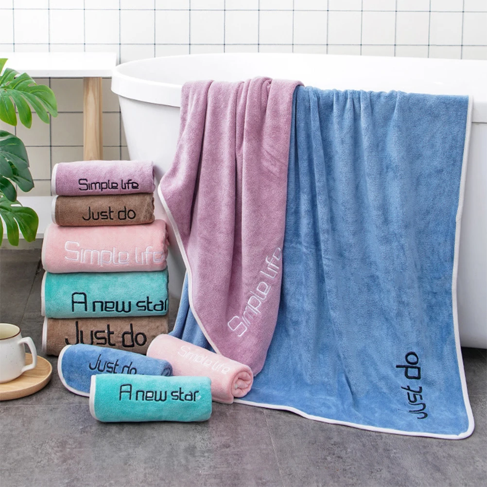 

Bath Towel Large Quick Dry Lightweight Absorbent Home Hotel Spa Bathing Towels Travel Green Accessories Swimmers