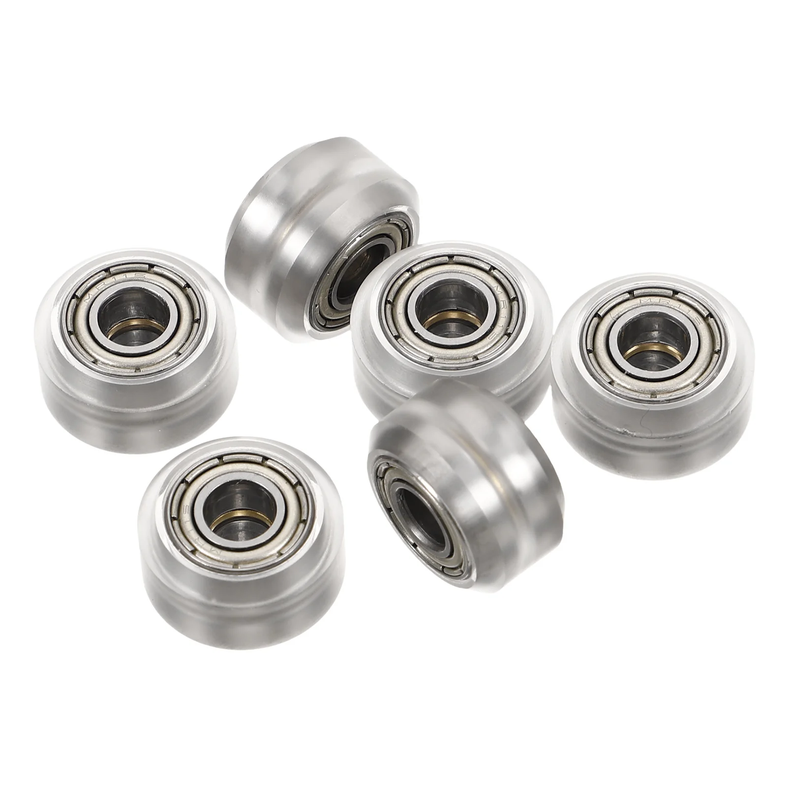 

6Pcs Fixed Pulley Accessories Transparent Plastic Bearing Wheels for 3D Printer Engraving Machine Parts 3D Printer Pulley Wheels