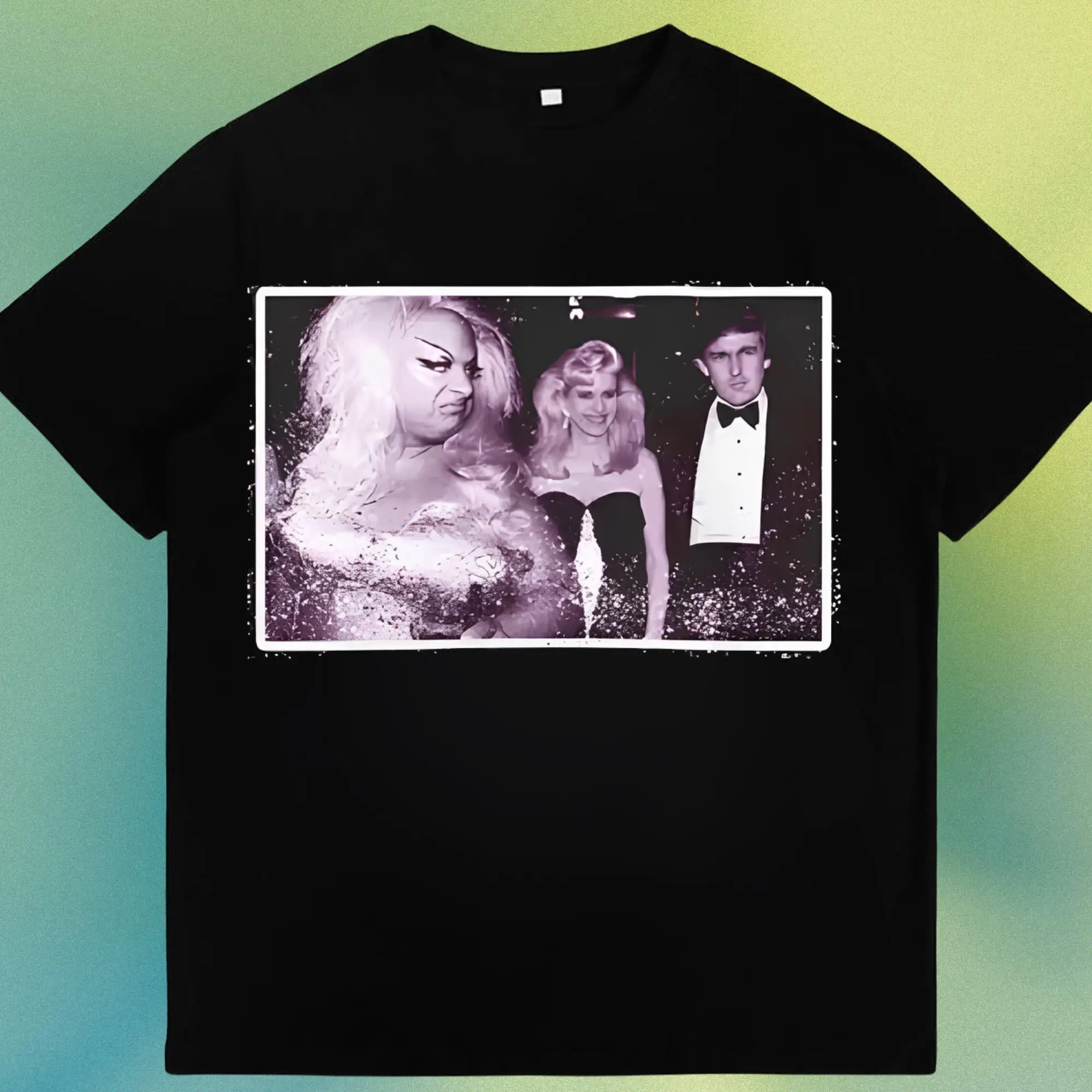 Retro Divine Drag Queen Funny Graphic Prue Cotton Graphic Print TShirt for Men Women Round Neck Short Sleeved T-shirt Top