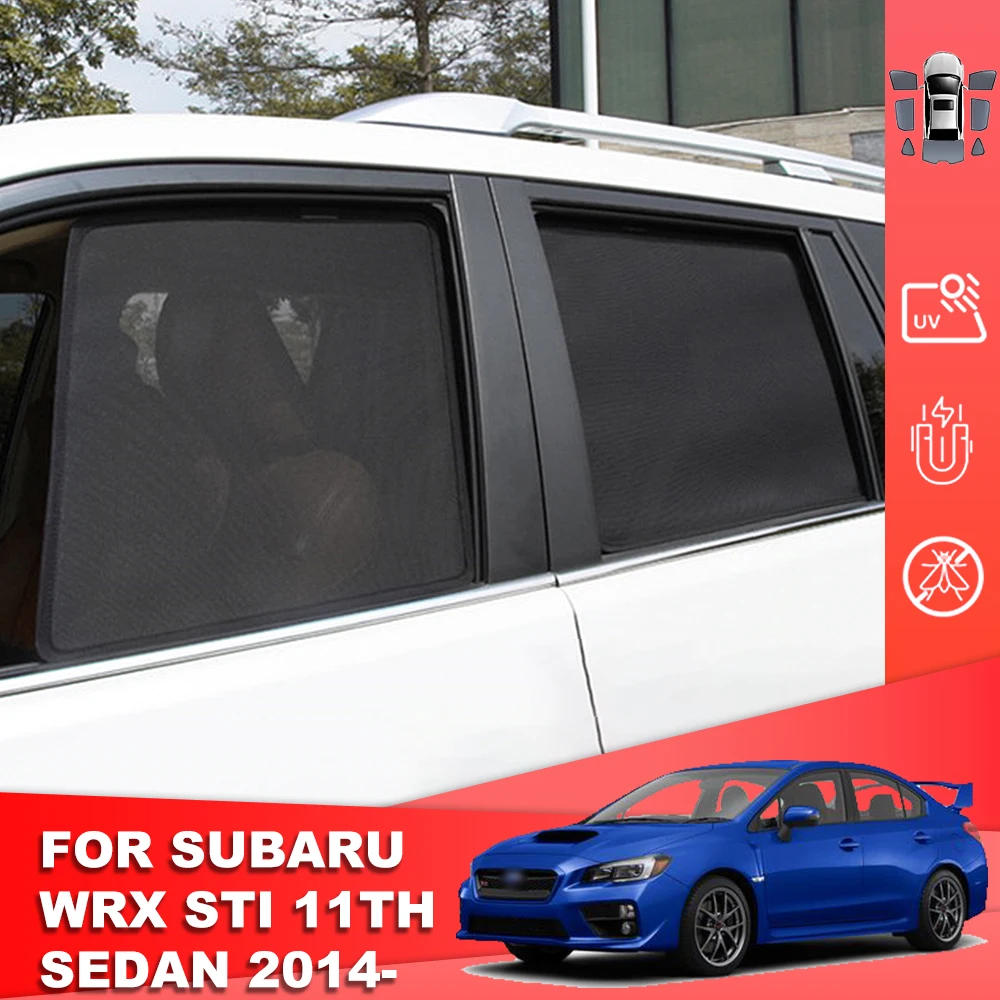 

For Subaru WRX STI VA Sedan 2015-2021 Magnetic Car Sunshade Shield Front Windshield Curtain Rear Side Baby Window Sun Shade